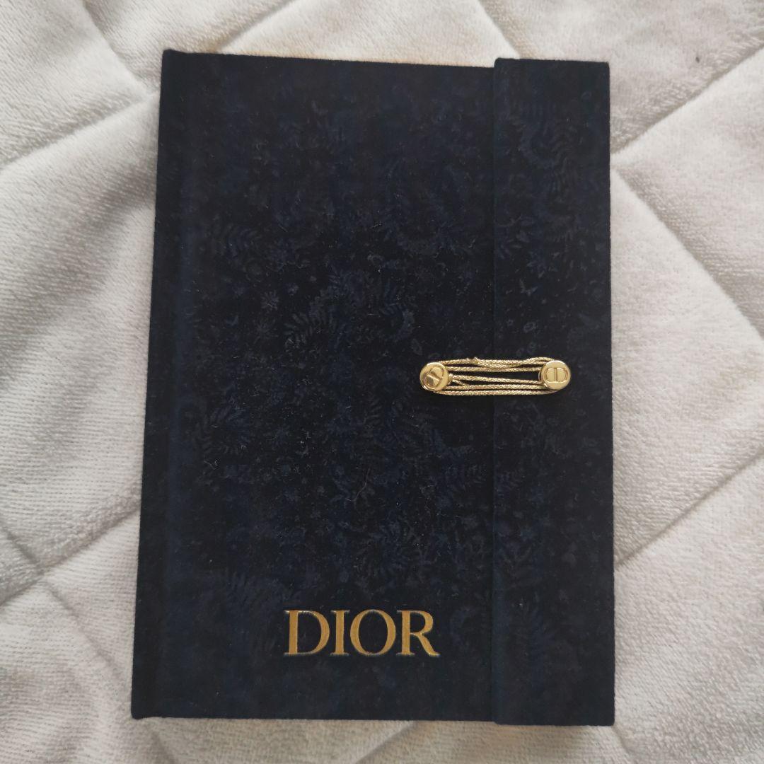 Dior Navy Velvet Notebook Memo Pad Novelty in Box