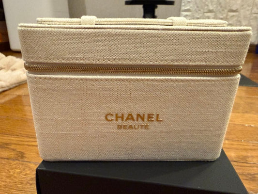 Chanel Canvas Makeup Storage case box VIP gift