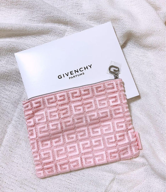 Givenchy Pink Lace Makeup Pouch bag in Box