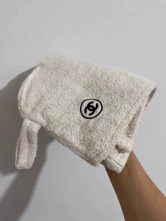 Chanel hair towel wrapping vip gift