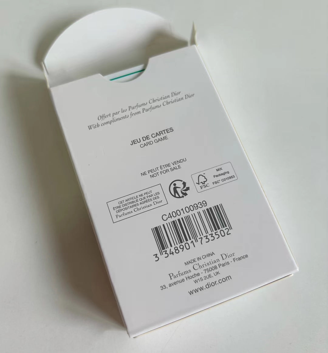 Dior Summer 2024 cards VIP gift from beauty counter
