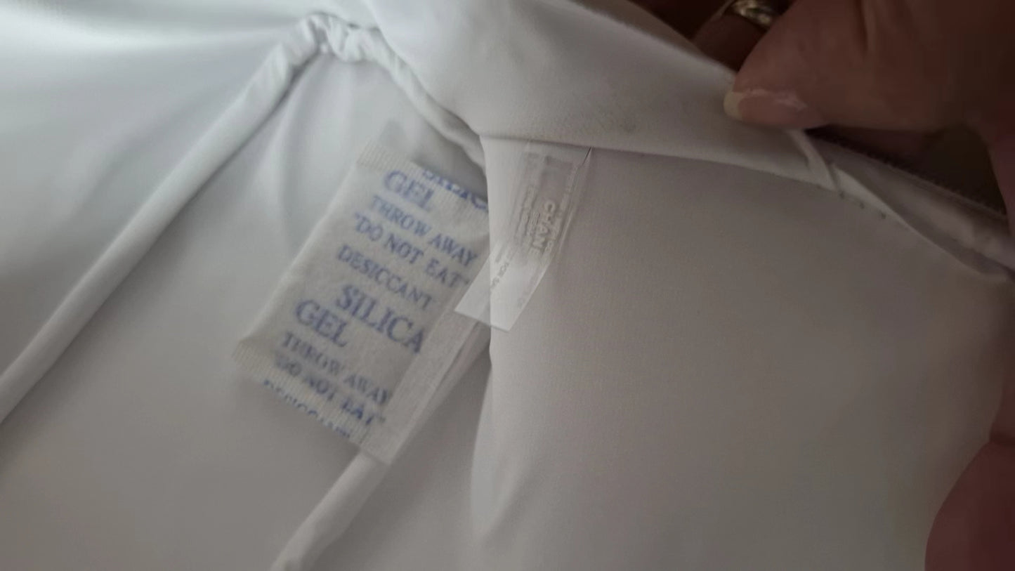 Chanel Sublimage Large White ophidia Patent Makeup Pouch Bag