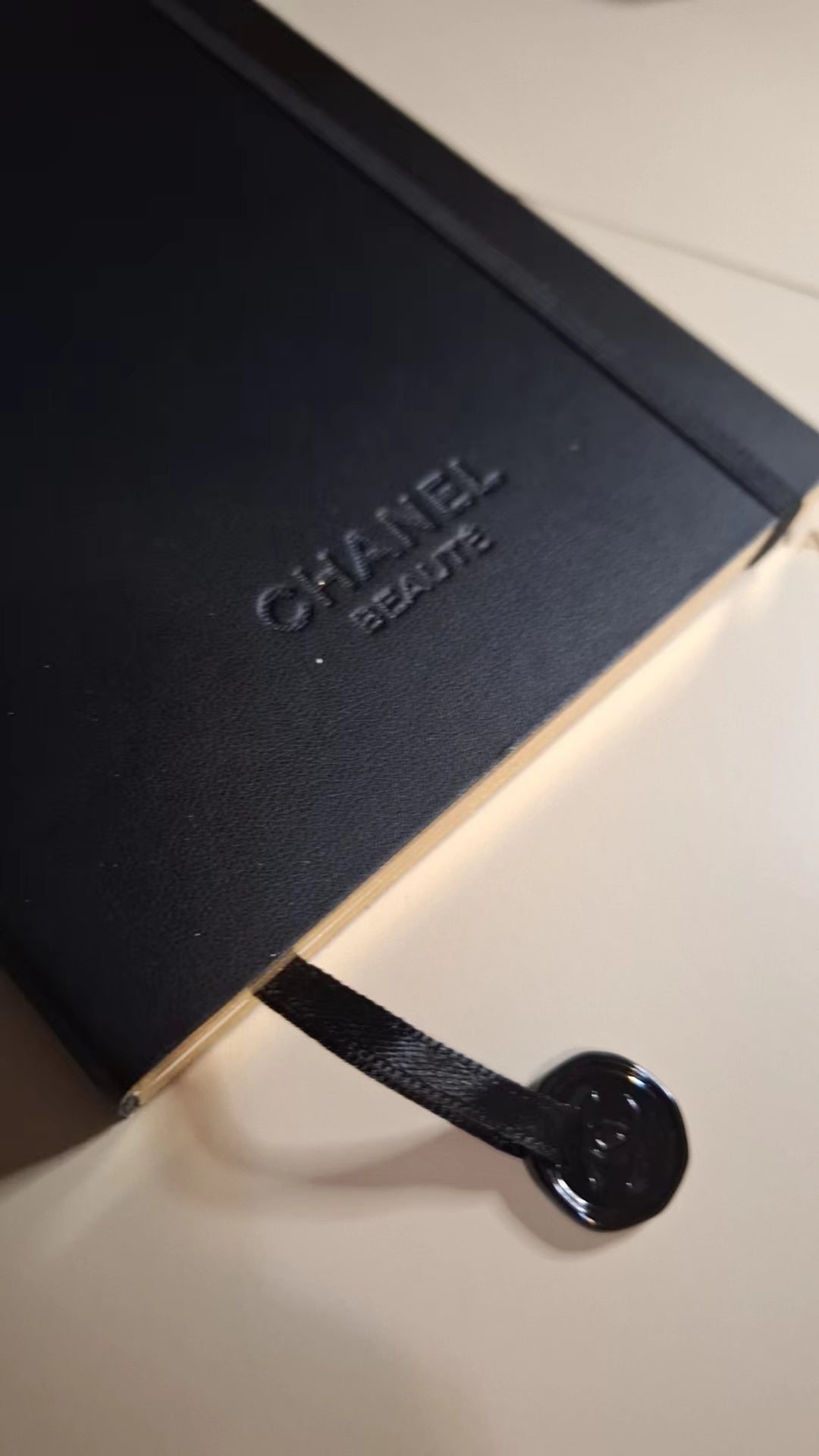 Chanel Leatherette Notebook Memo Pad with logo charm Novelty Limited