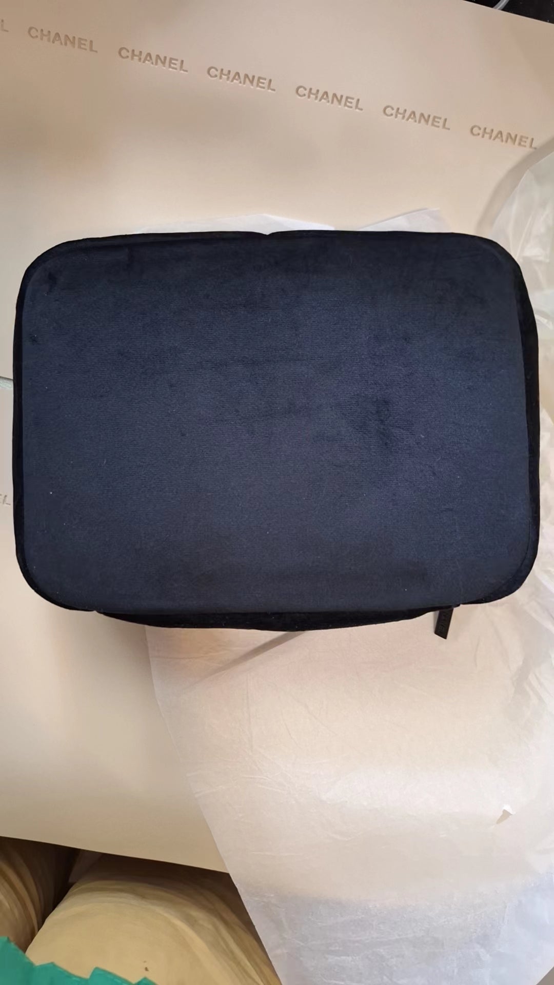 Chanel Velvet Large Makeup Pouch VIP GIFT