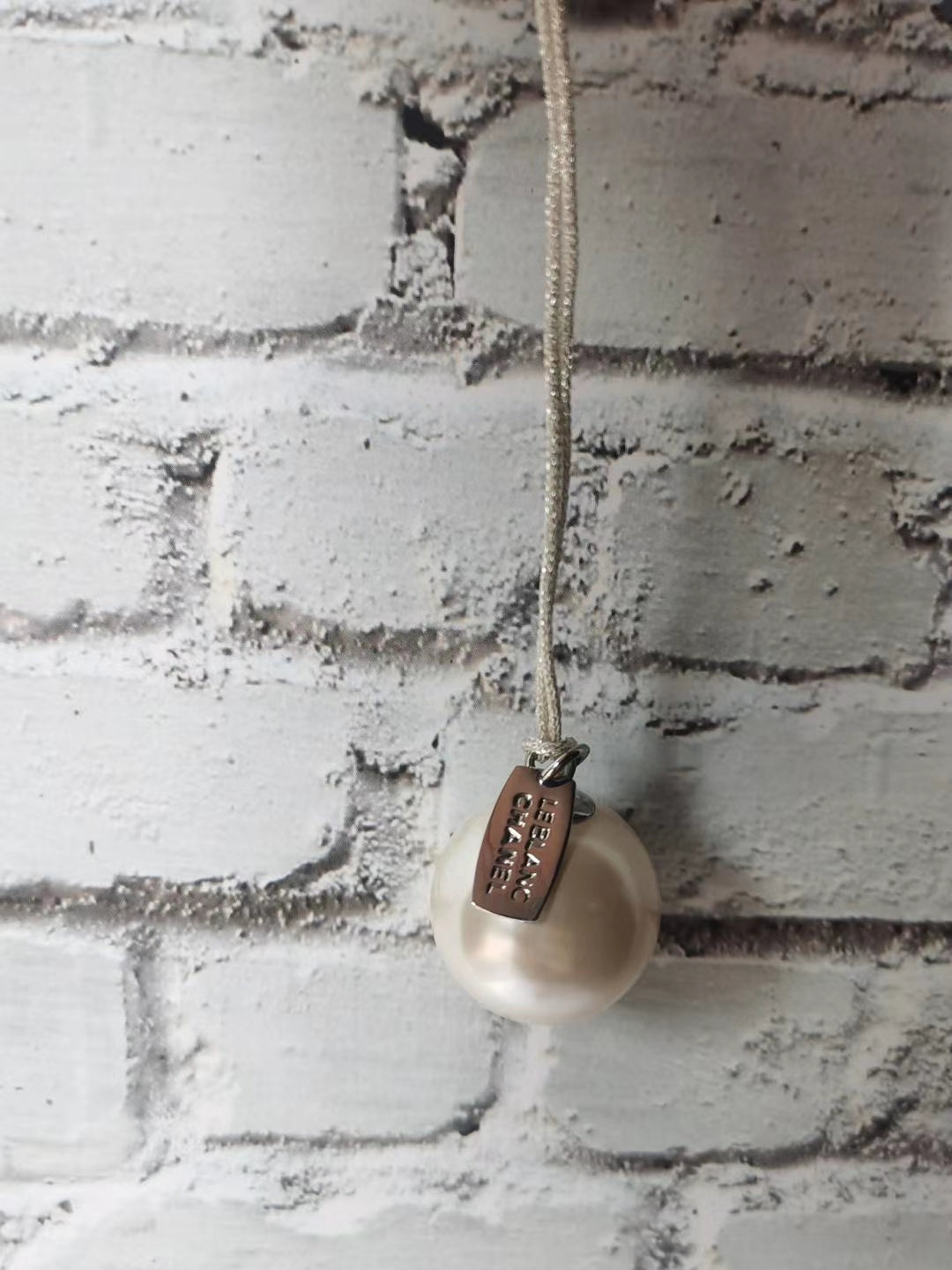 Chanel fake pearl Charm key Chain