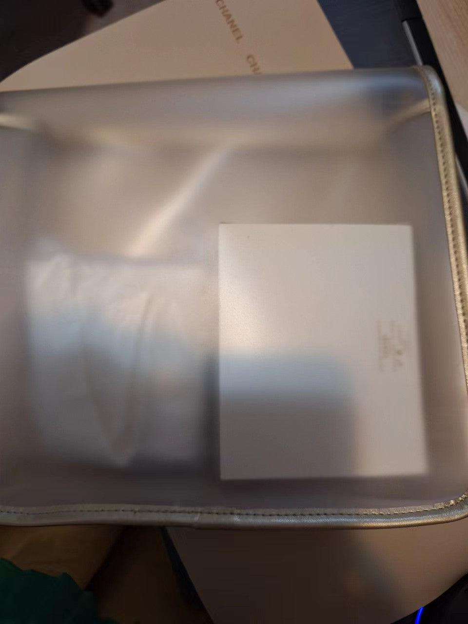 Chanel Sublimage Wash bag with hairband and hand towel