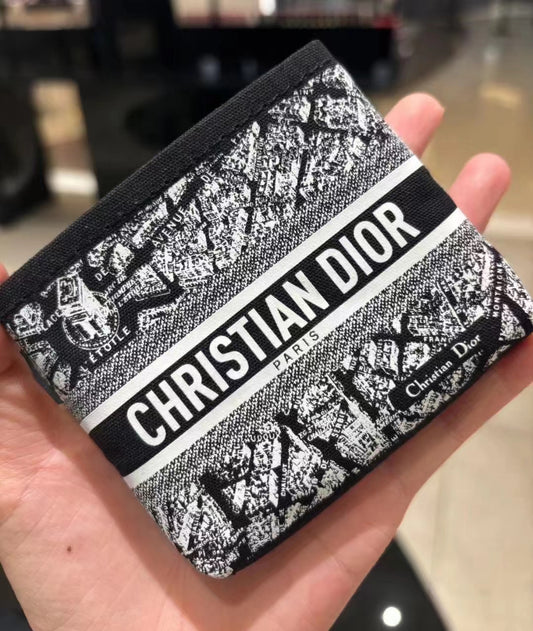 Dior 2024 Paris Map makeup card holder pouch