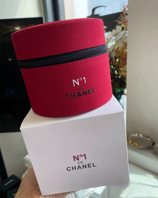 Chanel red camellia round Makeup box VIP GIFT