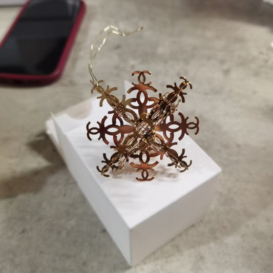 Chanel 2024 metal snowflake decoration