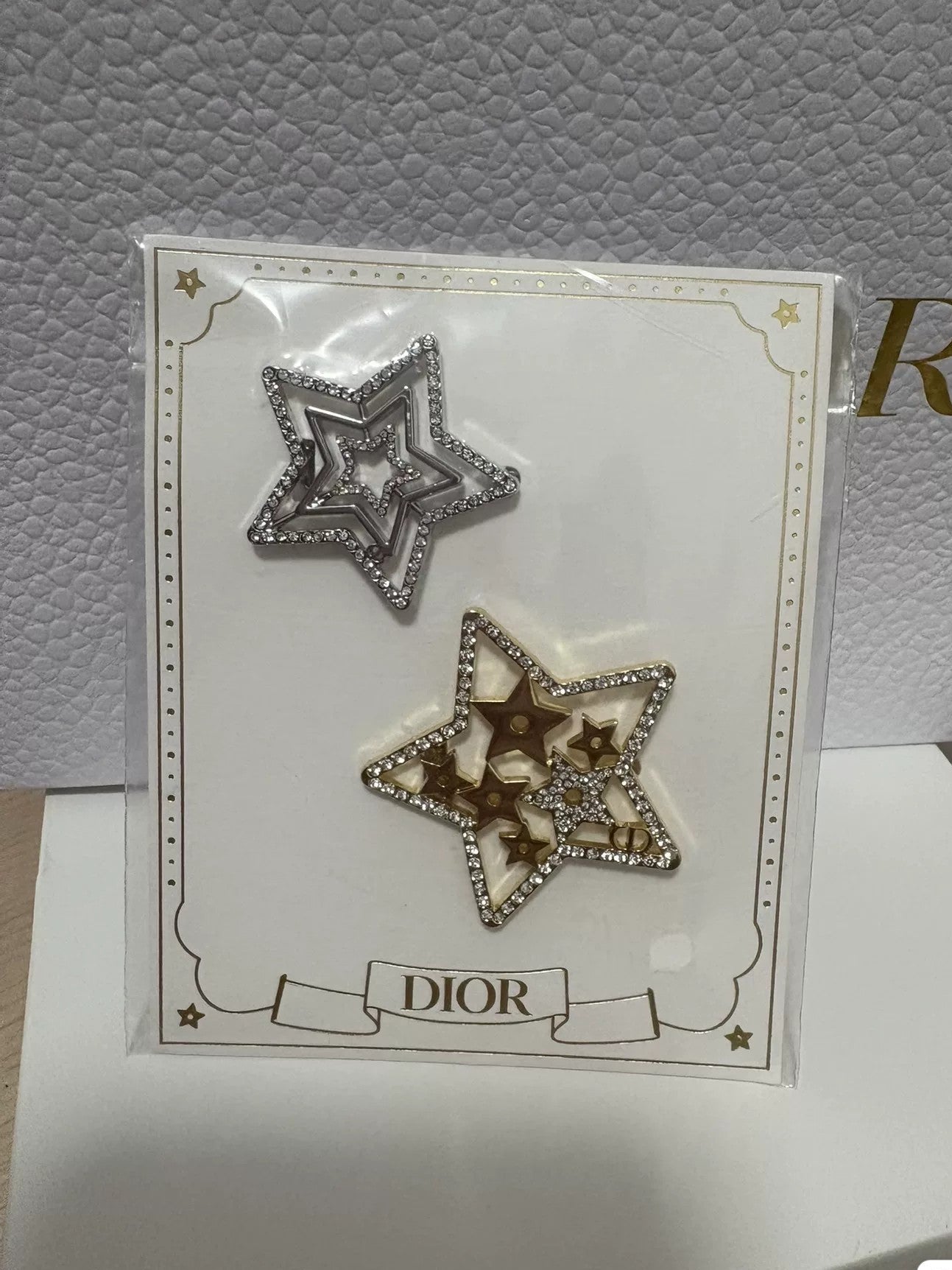 Dior  Stars Hair Clip set Gift from Beauty Counter