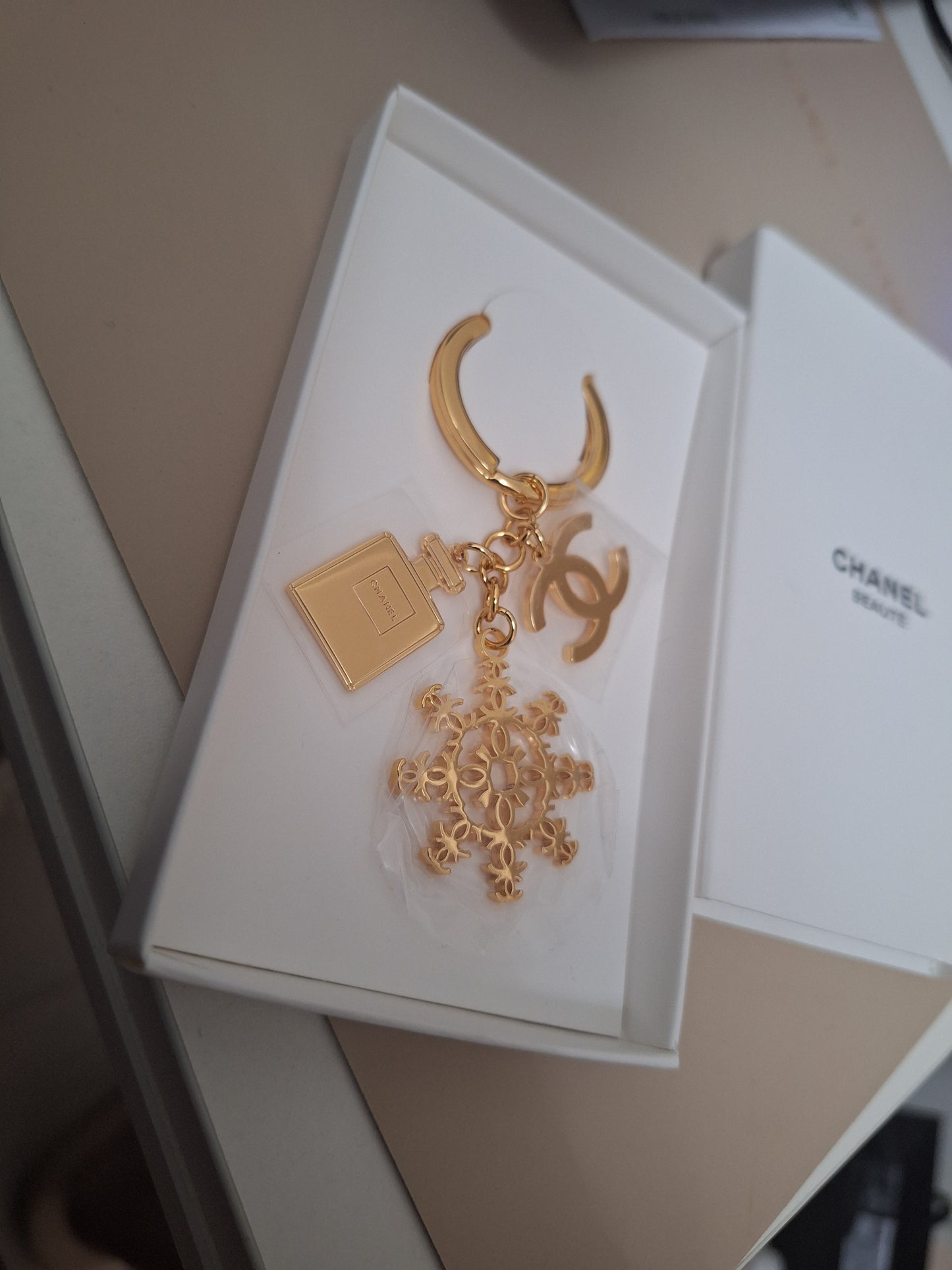 Chanel snowflake Key Chain 2024
