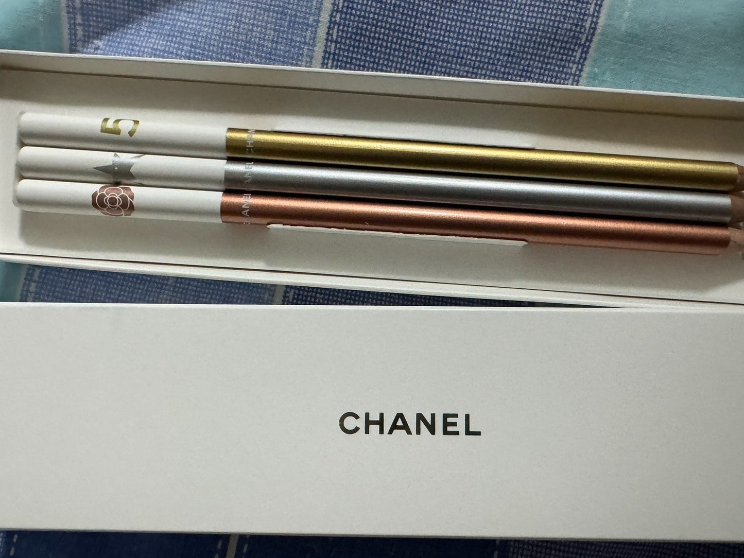 Chanel colour Pencils Set of 3pcs with cards VIP Gift