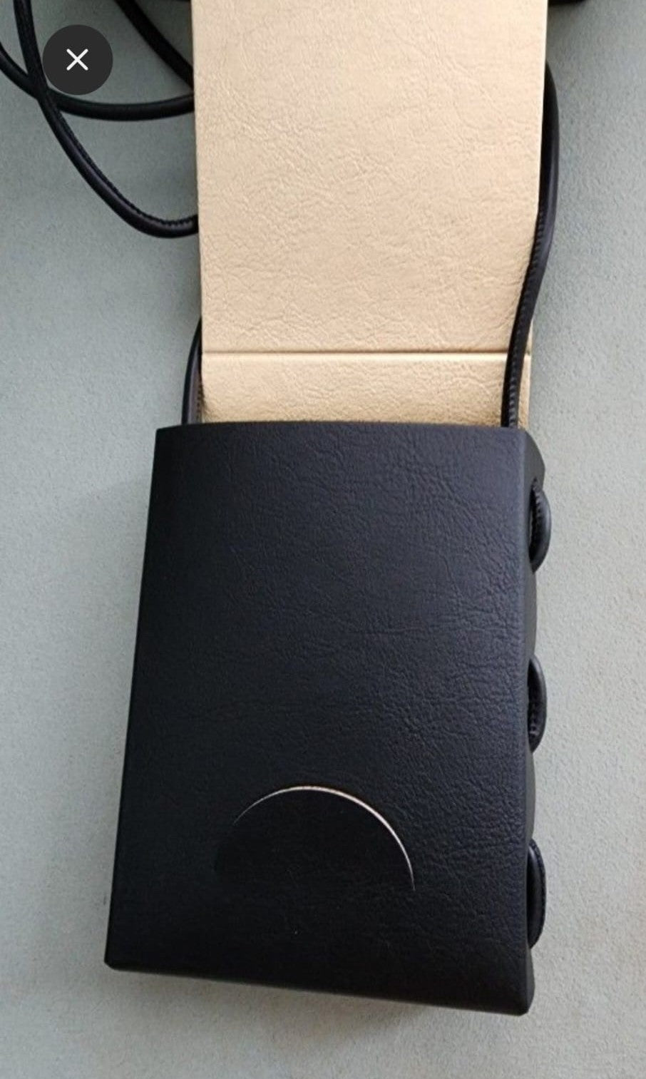 Sublimage Chanel  leather Storage Case Holder with strap