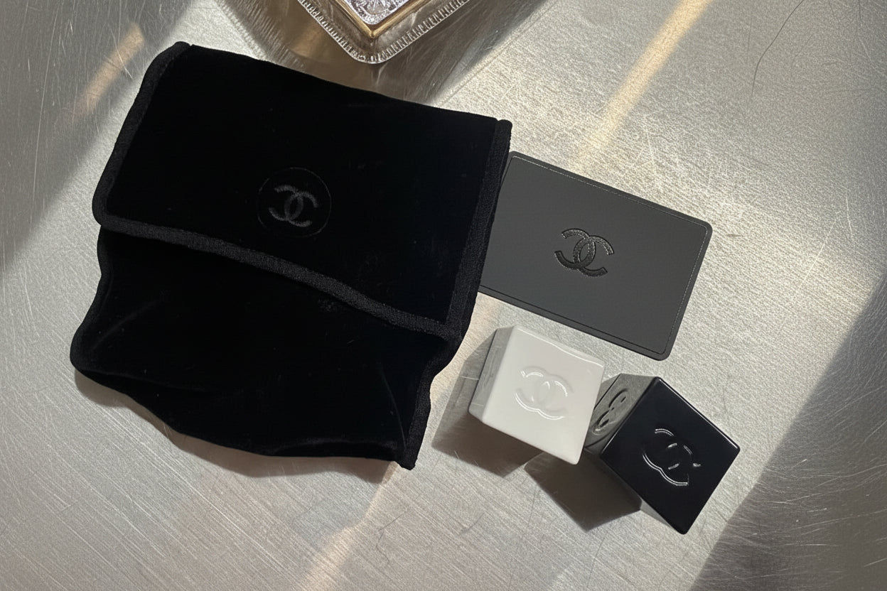 Chanel le hasard dice set of 2pcs rare