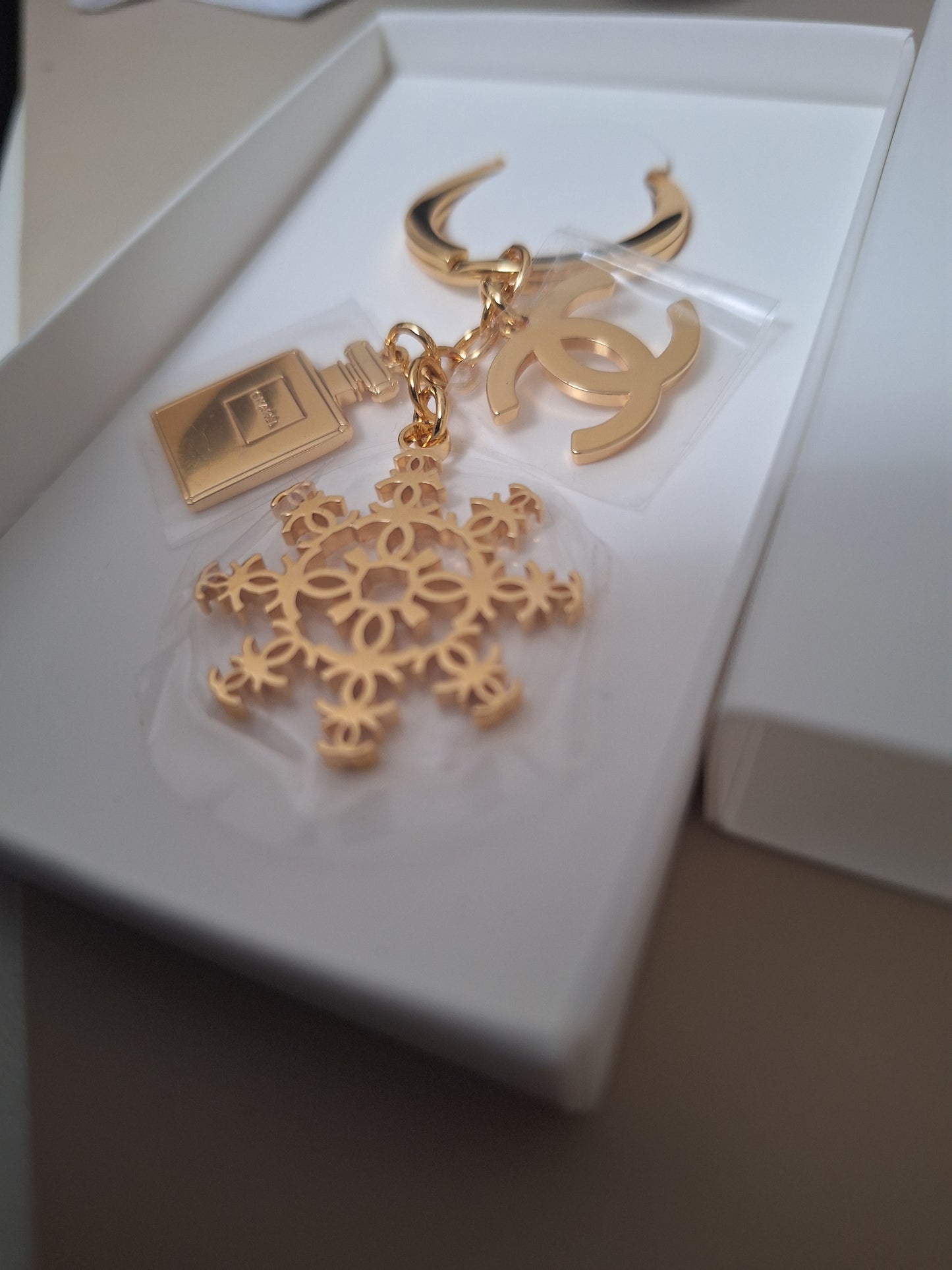 Chanel snowflake Key Chain 2024