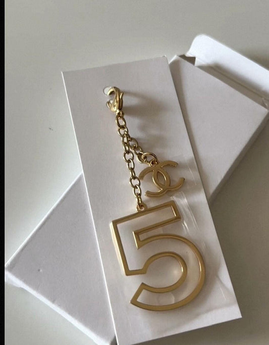 2026 Chanel no.5 Key Chain charm with logo