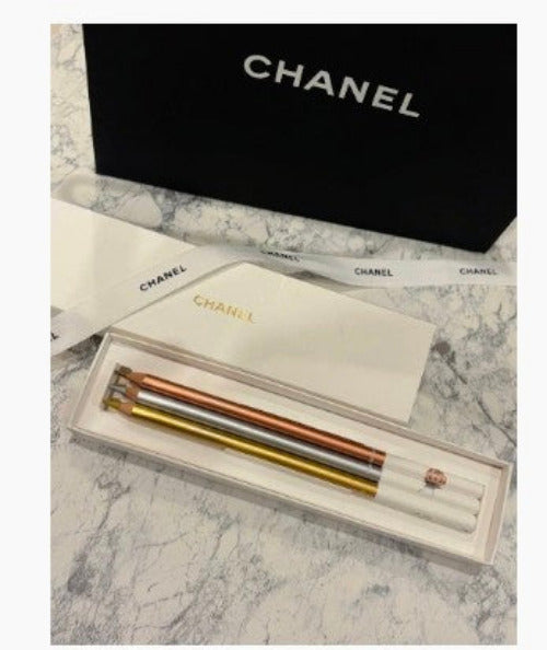 Chanel colour Pencils Set of 3pcs with cards VIP Gift