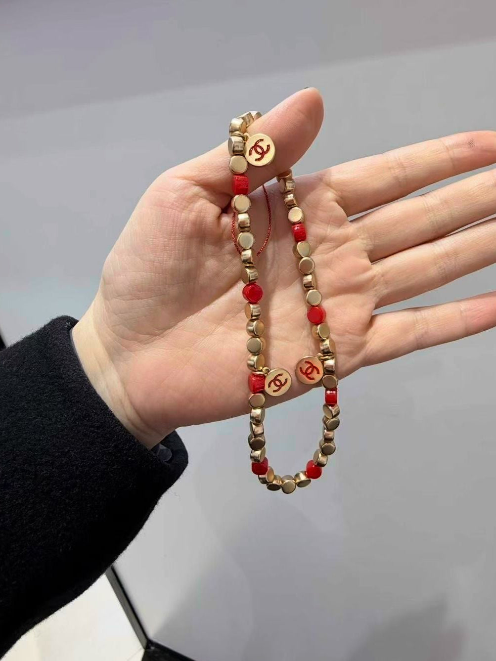 2026 Chanel Year of Horse bead phone strap with charm