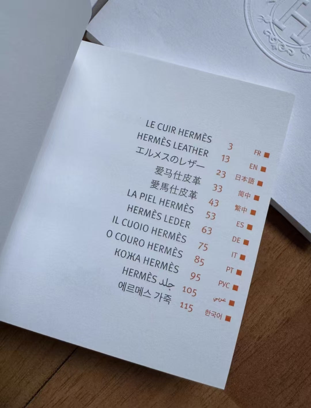 Hermes raincoat No.3+ booklet