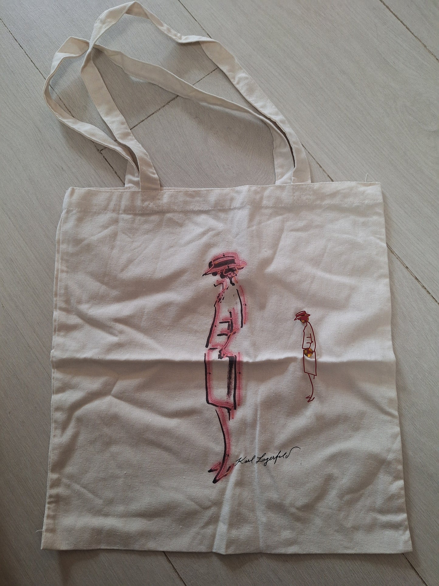 Chanel Mademoiselle Prive tote Shopping Canvas Bag VIP with Brooch pin
