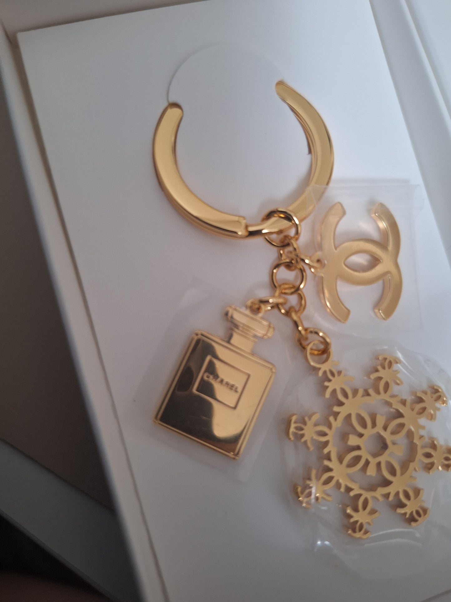 Chanel snowflake Key Chain 2024