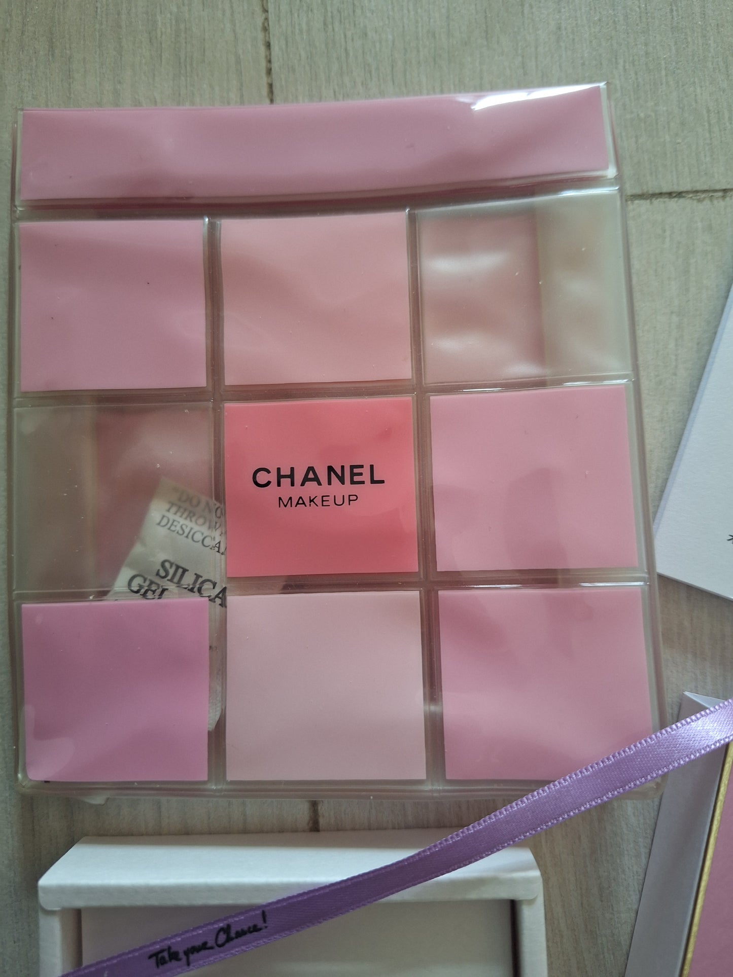 Chanel chance bottle charm with small jelly pouch