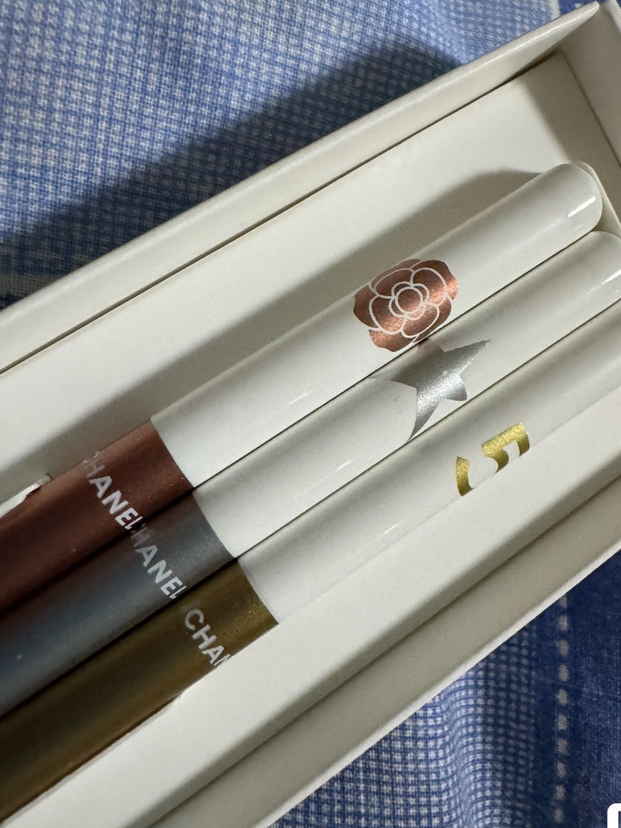 Chanel colour Pencils Set of 3pcs with cards VIP Gift