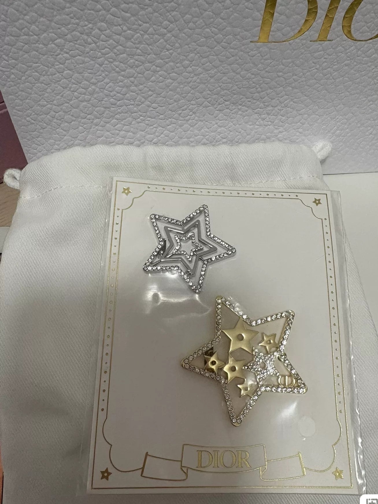 Dior  Stars Hair Clip set Gift from Beauty Counter