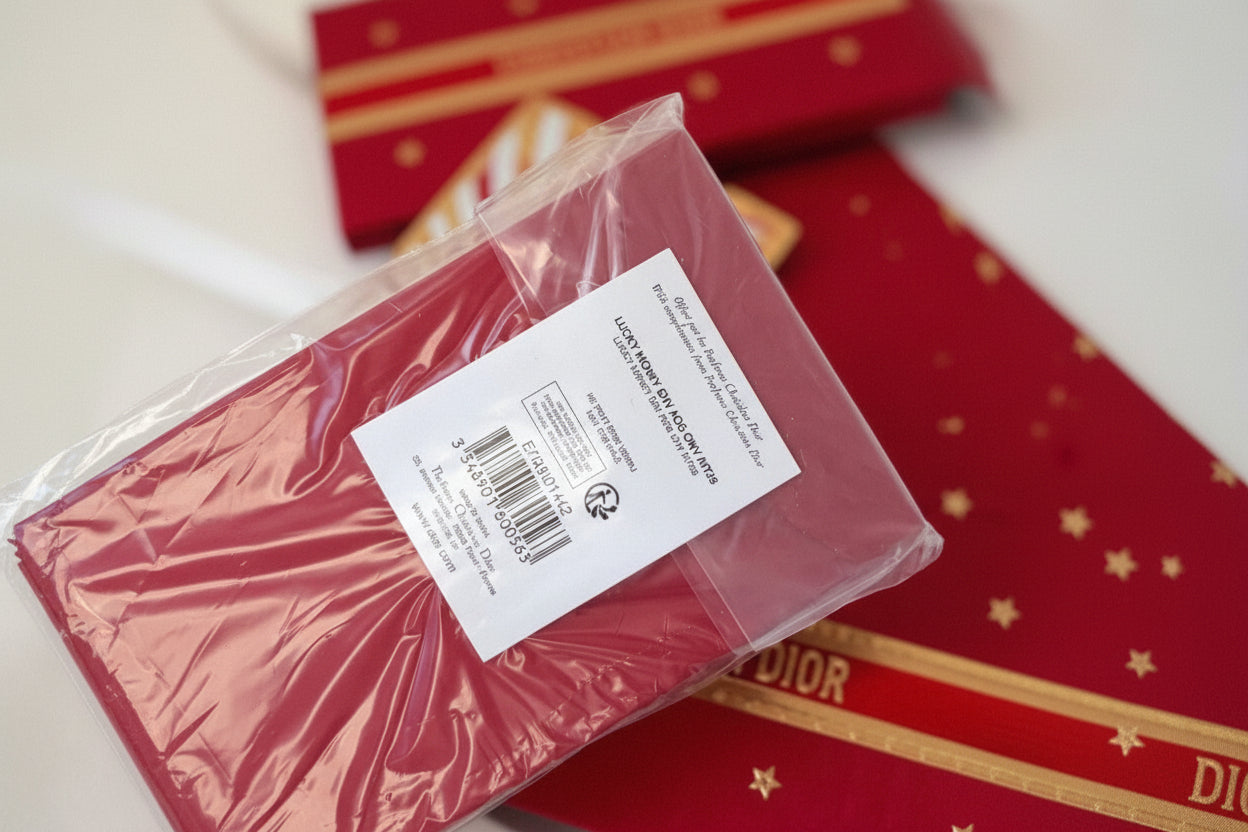 Dior 2026 cny red packet envelope  x 8pcs