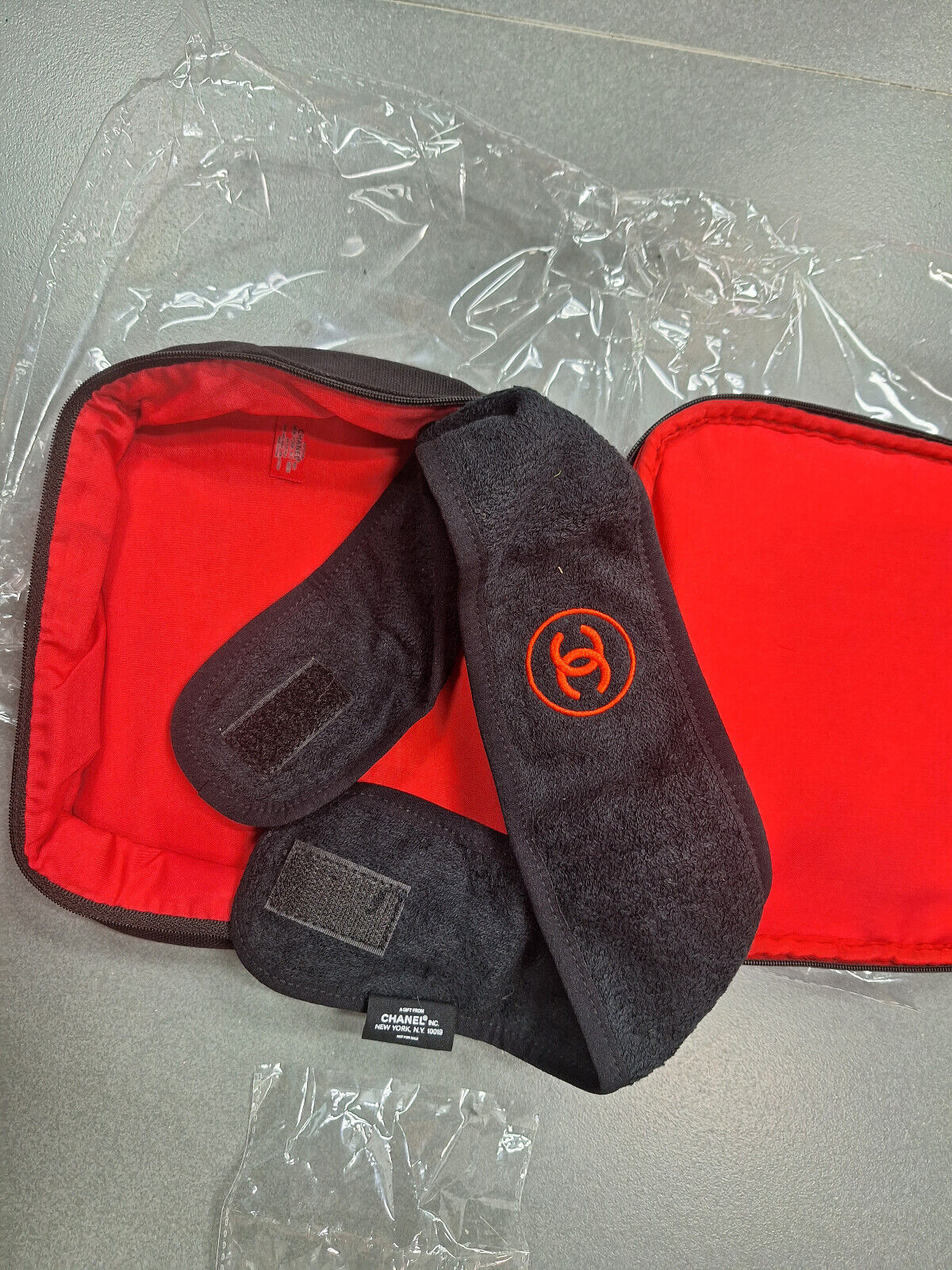 Chanel Large Makeup Storage Case with Face Wash Towel Set