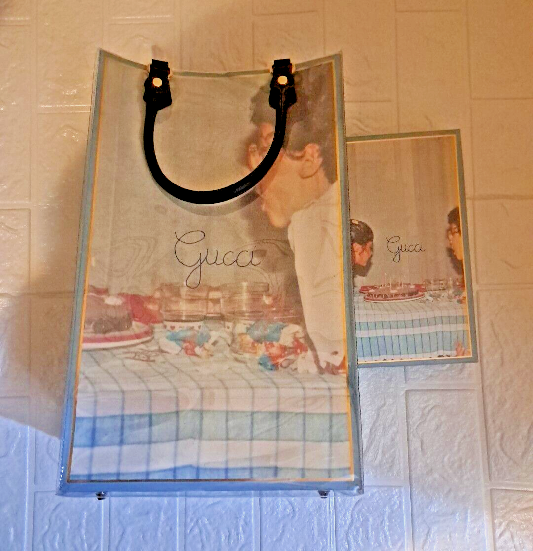 Gucci Limited Edition paper bag with DIY handle and Wallet Box Set