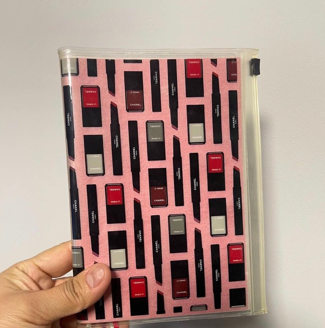 CHANEL Nail Makeup  notepad with PVC cover