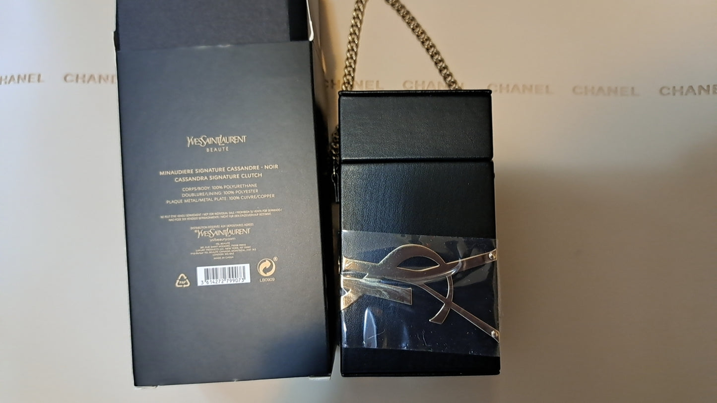 YSL Cigaratte Lipstick Small Box Holder with Chain RARE