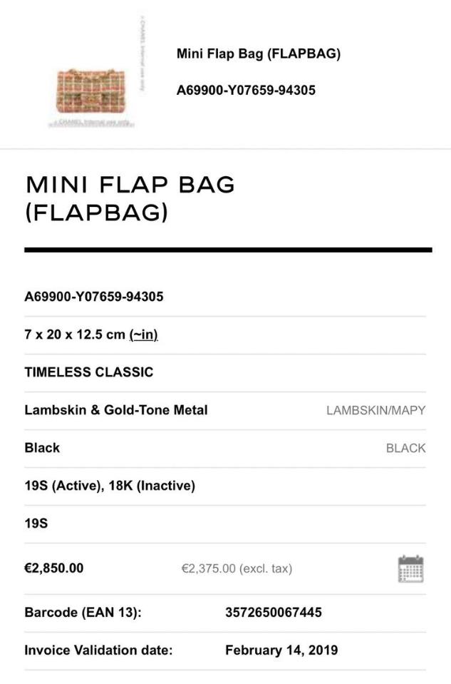 Chanel Serial Code /Micro Chip Authentic Checking Service