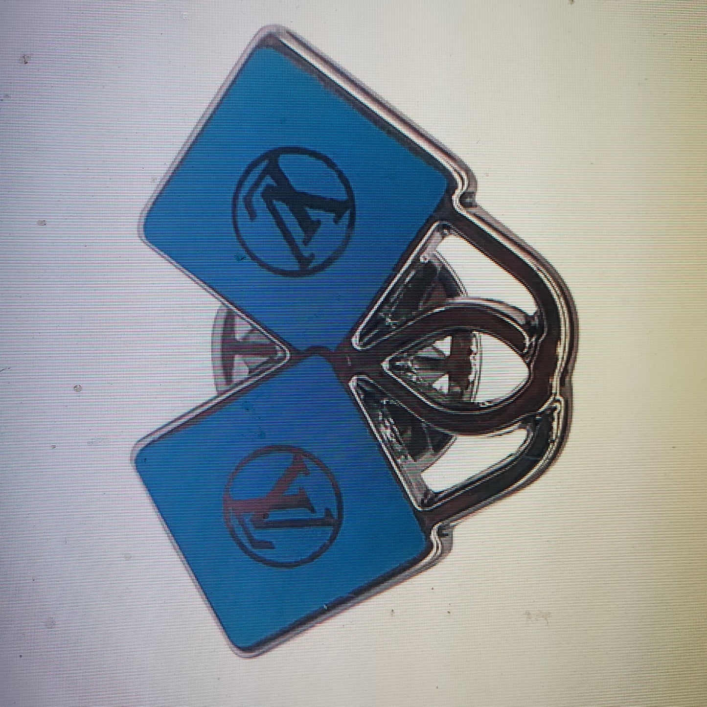 Louis Vuitton uniform blue metal Mini Pin Rare