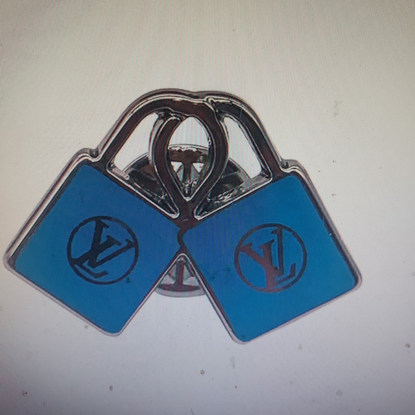 Louis Vuitton uniform blue metal Mini Pin Rare