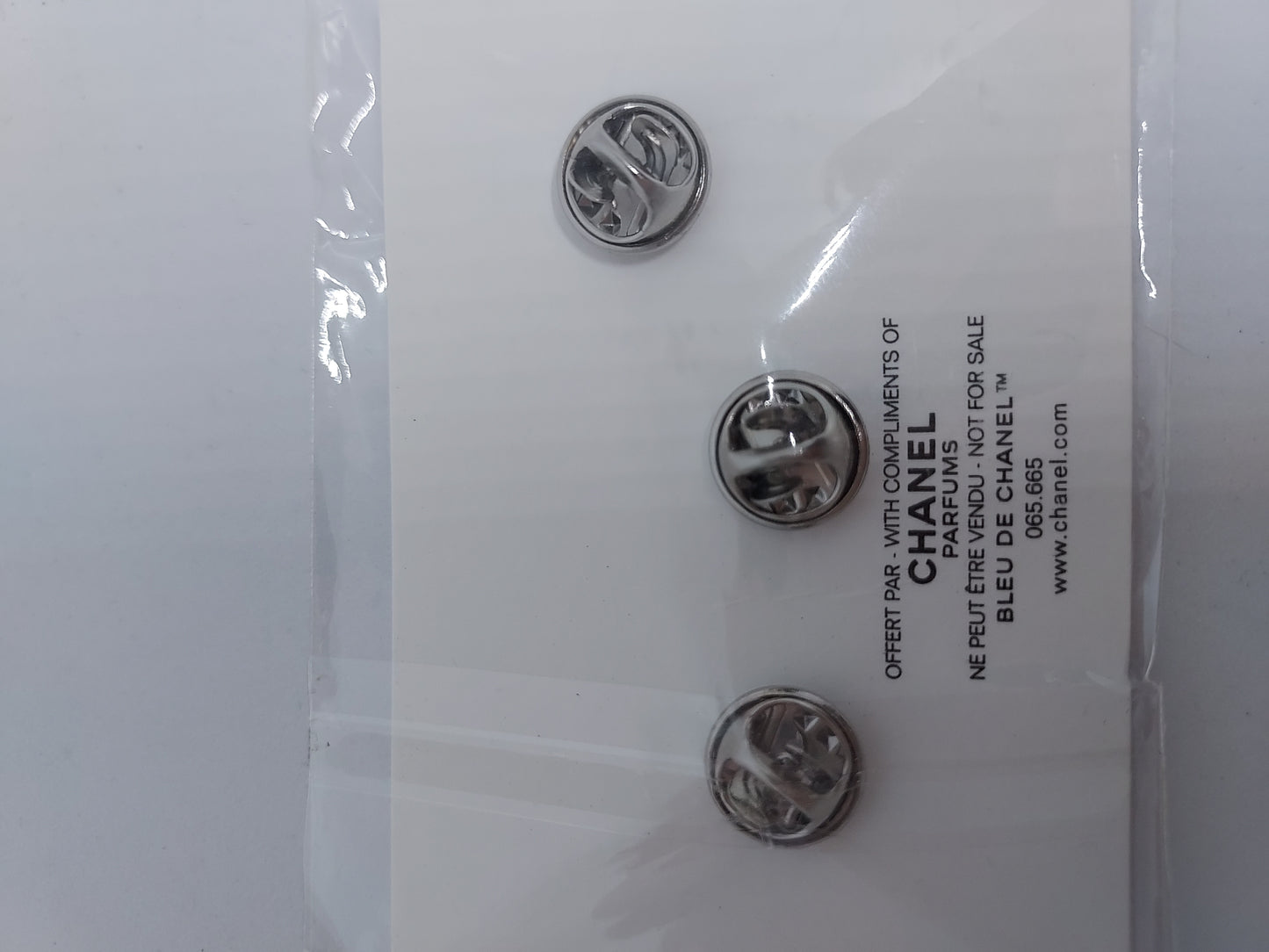 Bleu De Chanel pin brooch badge set of 3pcs VIP Gift