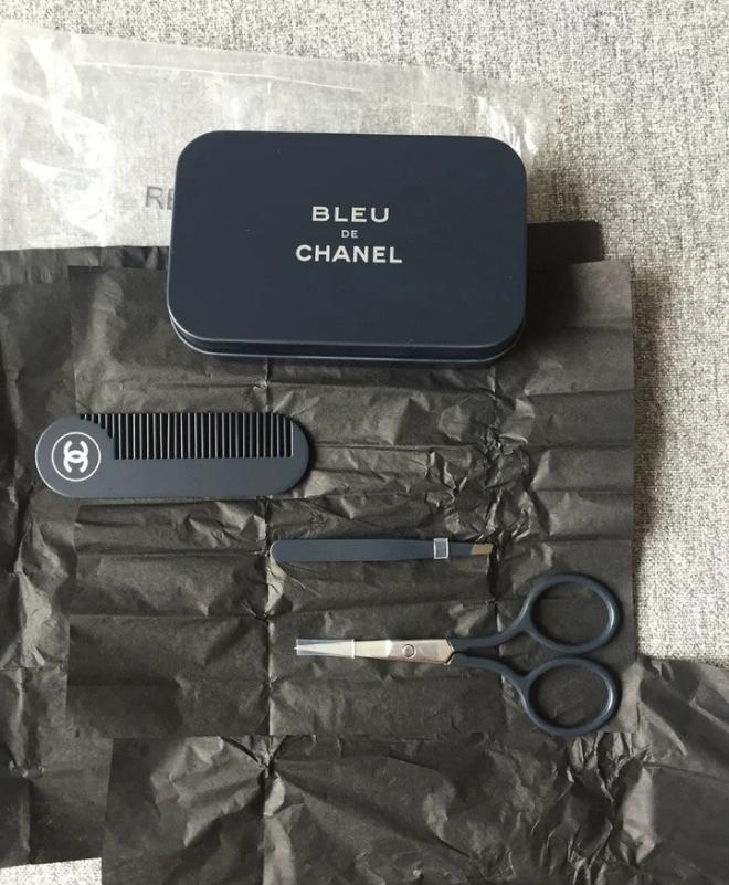Bleu De Chanel scissors tweezers comb set of 3 pcs in case NEW VIP GIFT