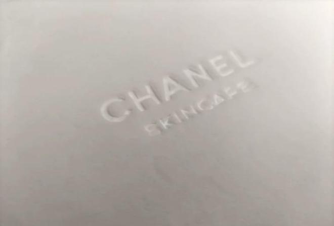 Chanel skincare White Large pouch bag