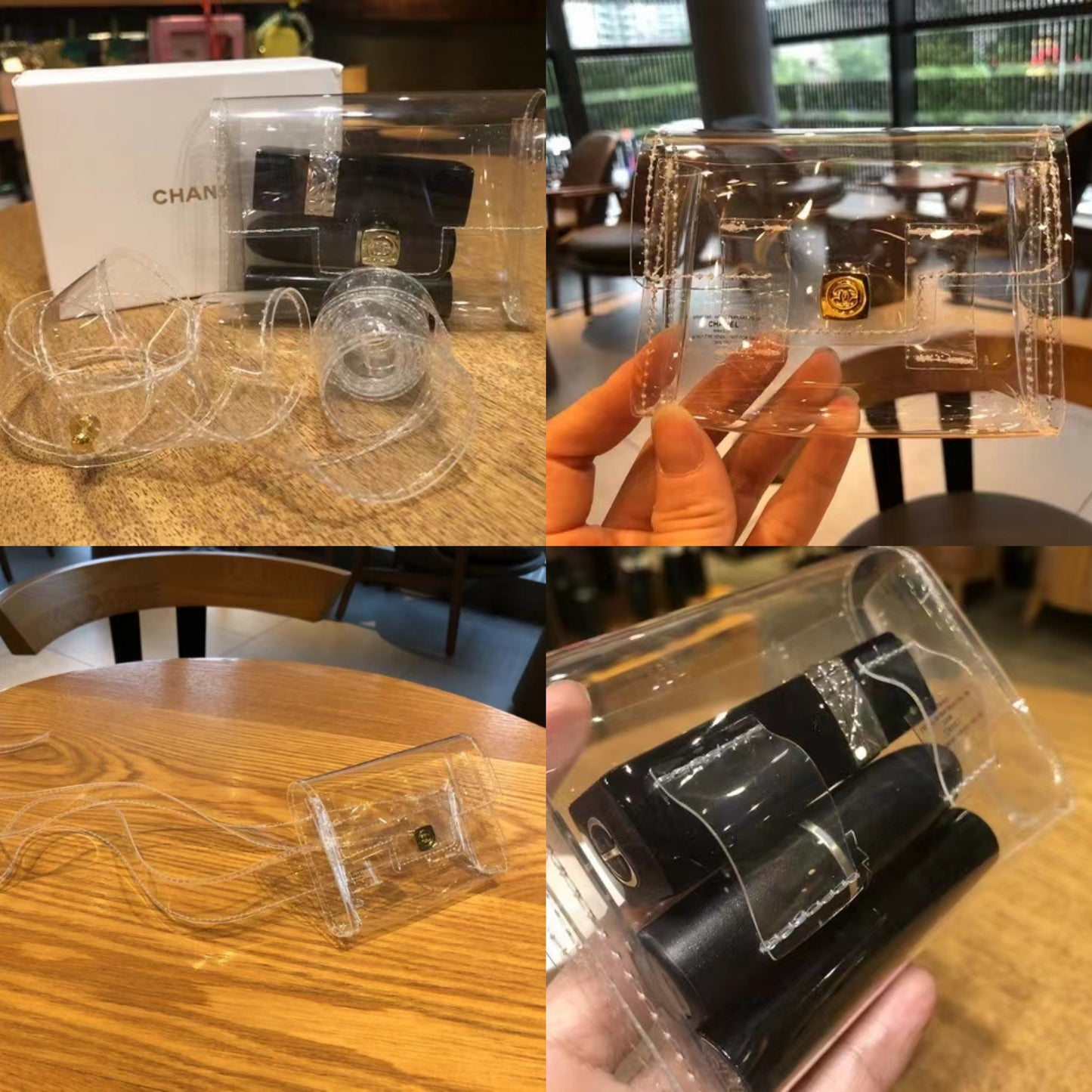 Rare Chanel Vinyl Clear Mini Waistbag Card Holder