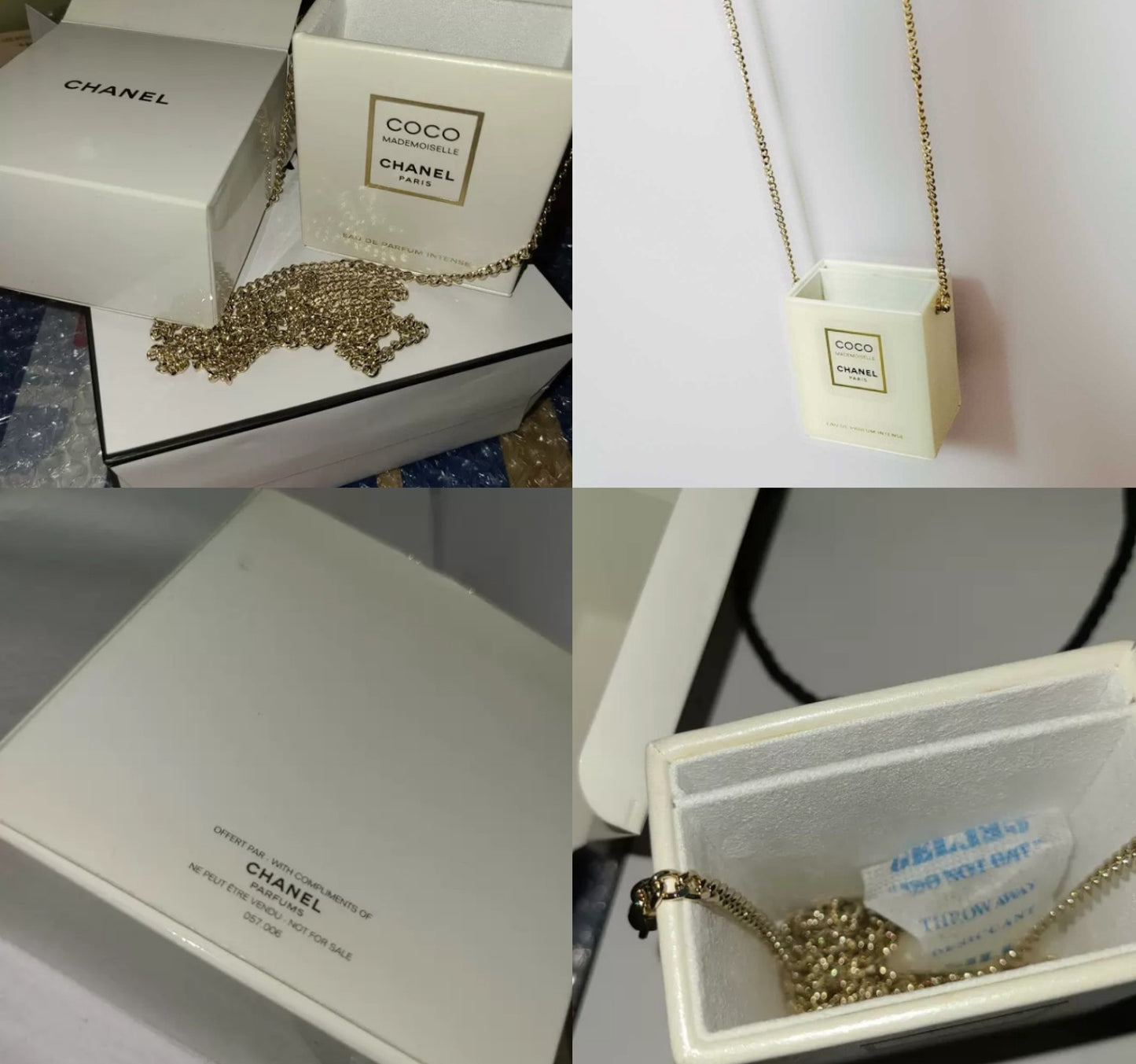 Chanel Cigaratte Lipstick Small Box Holder with Chain RARE