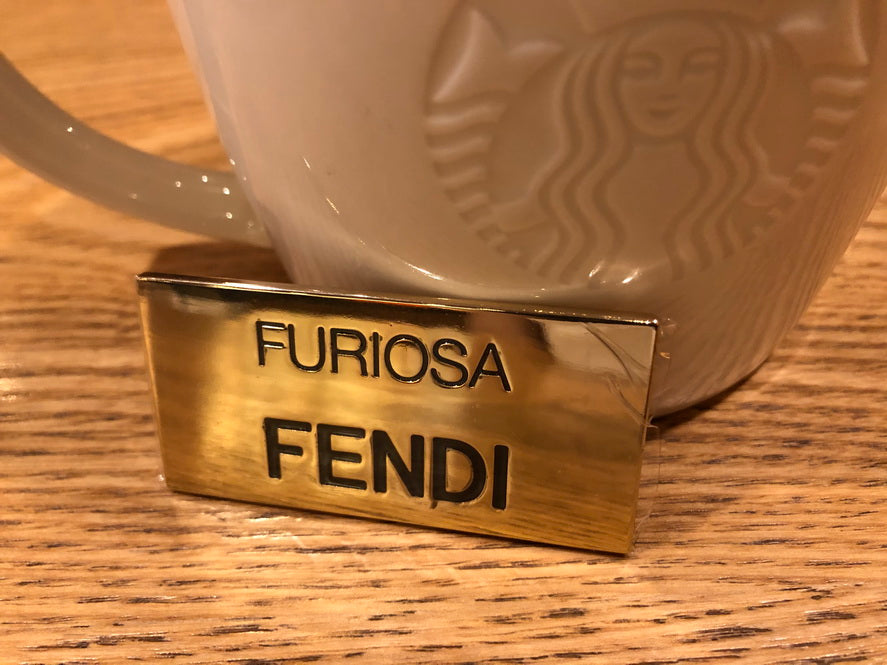 FENDI Metal Pin Badge Brooch uniform Rare