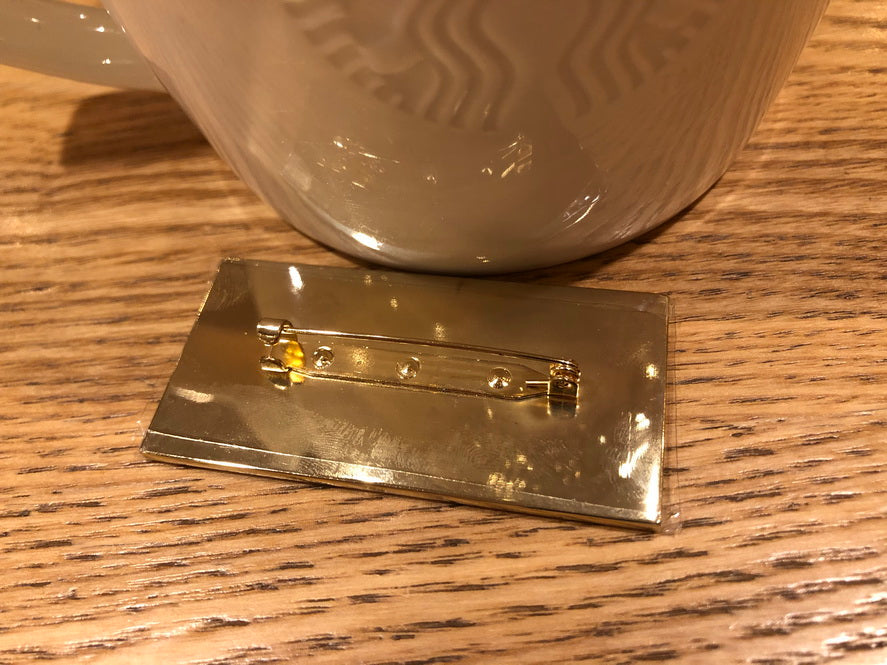 FENDI Metal Pin Badge Brooch uniform Rare