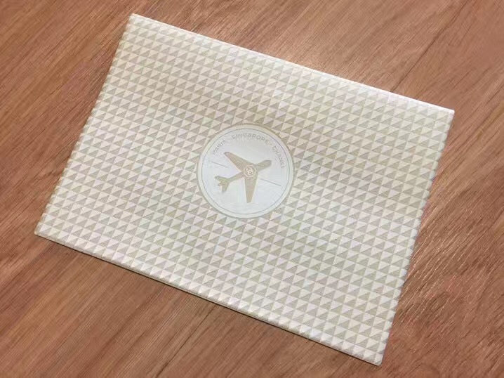 chanel singapore airpory ivory envelope small vinyl bag