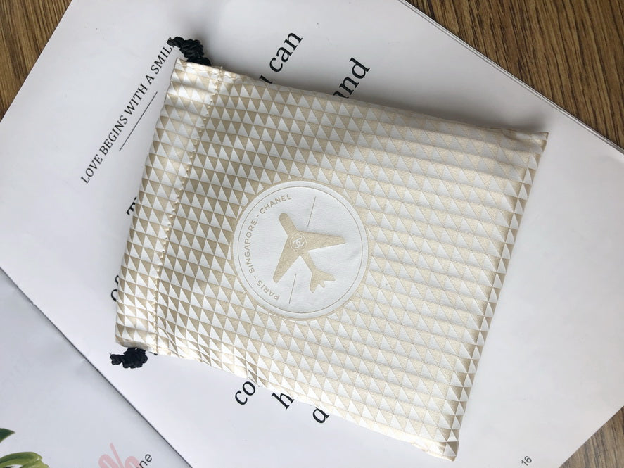 Chanel Singapore Airport sleeping mask in pouch rare VIP GIFT