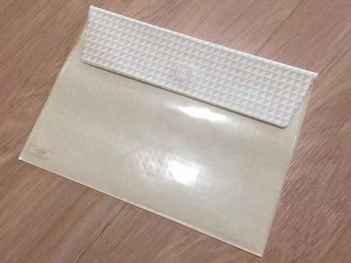 chanel singapore airpory ivory envelope small vinyl bag