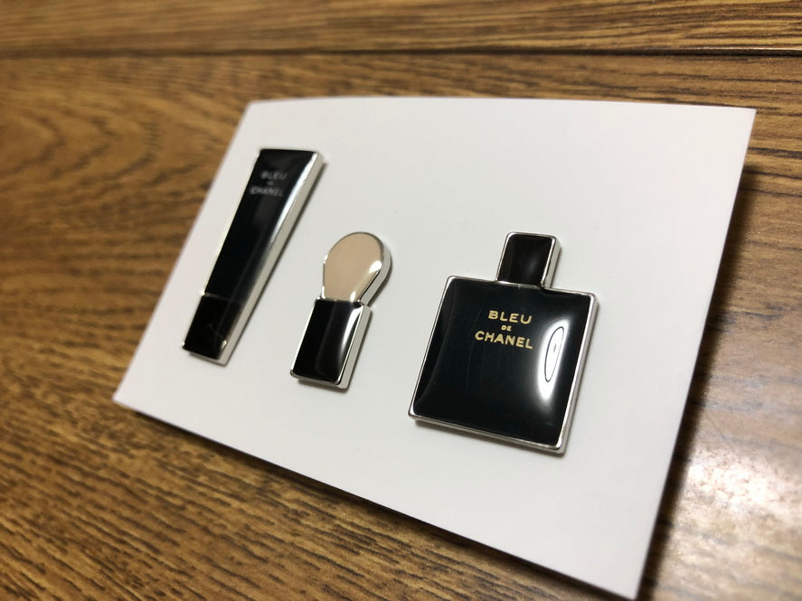Bleu De Chanel pin brooch badge set of 3pcs VIP Gift