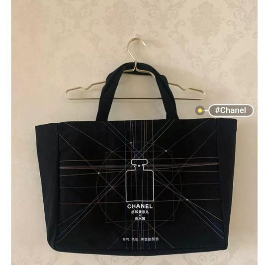 Chanel Shanghai perfume event large tote bag with small pouch