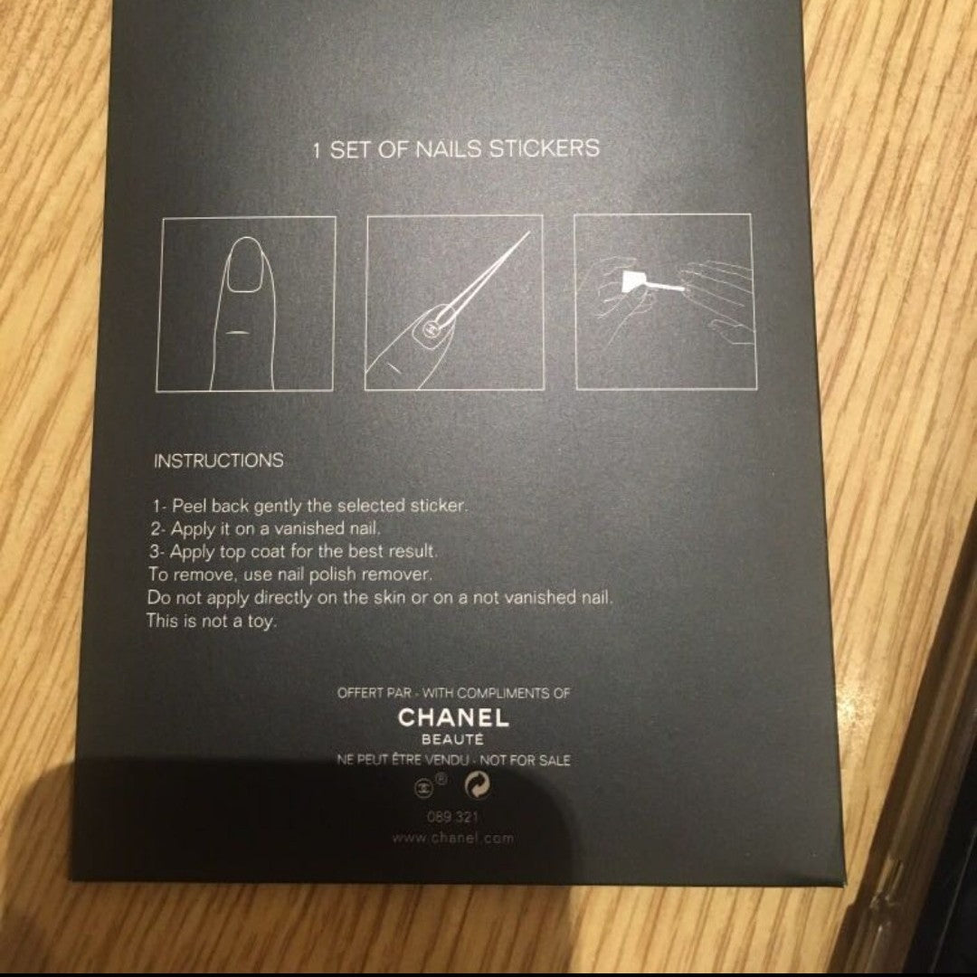 chanel Nail stickers sheet from Beauty Counter Rare