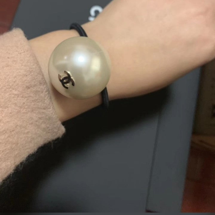 Chanel Pearl Hair Tie from Chanel uniform